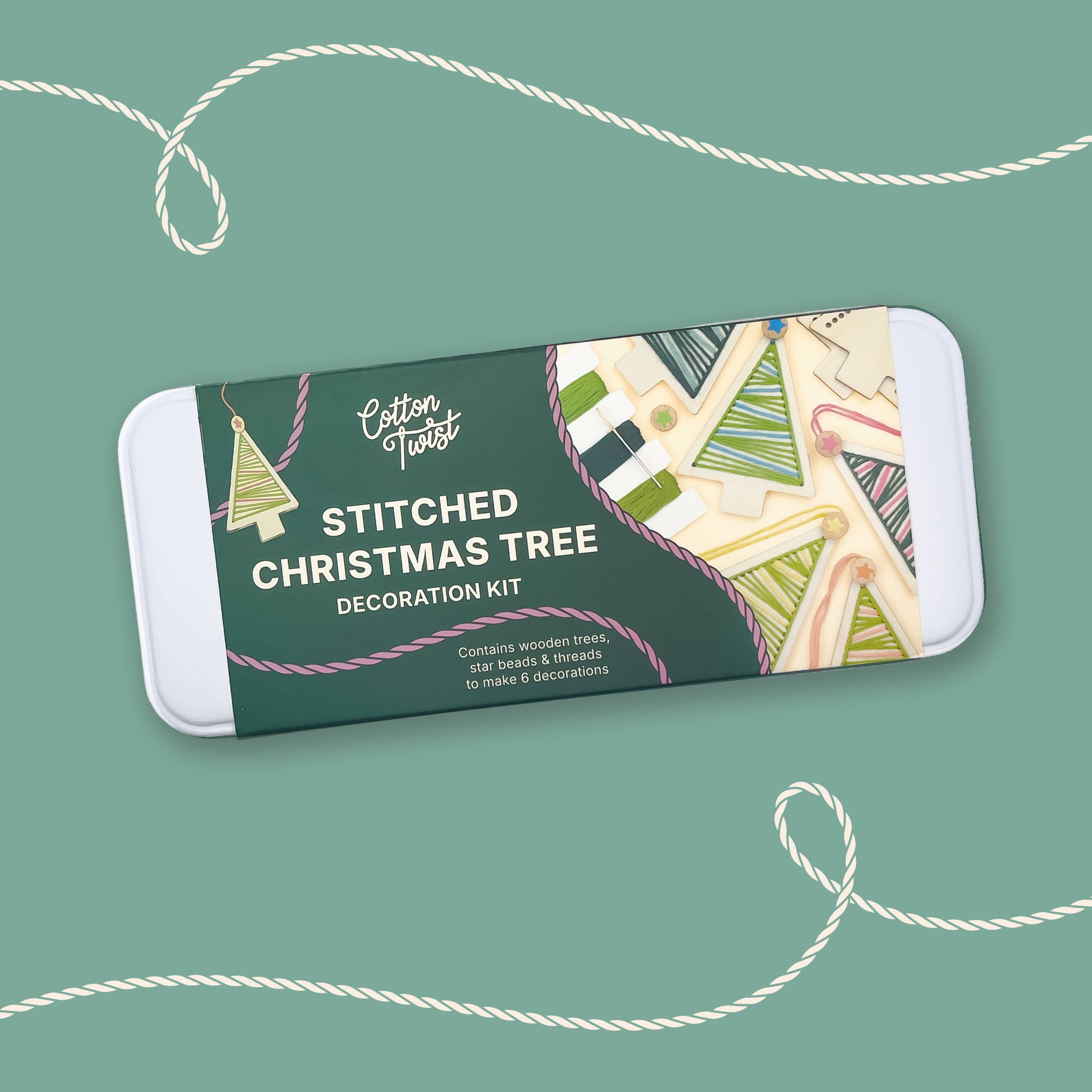 Stitched Christmas Tree Decoration Kit