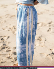 Waffle Lounge Pants in Cloud Tie Dye | Atmosea